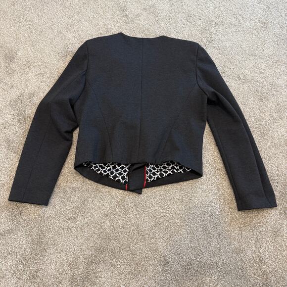 Mario Serrani large open front asymmetrical jacket blazer C1 2375 - Picture 10 of 13